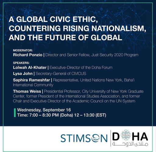 A Global Civic Ethic, Countering Rising Nationalism, and The Future of Global Governance